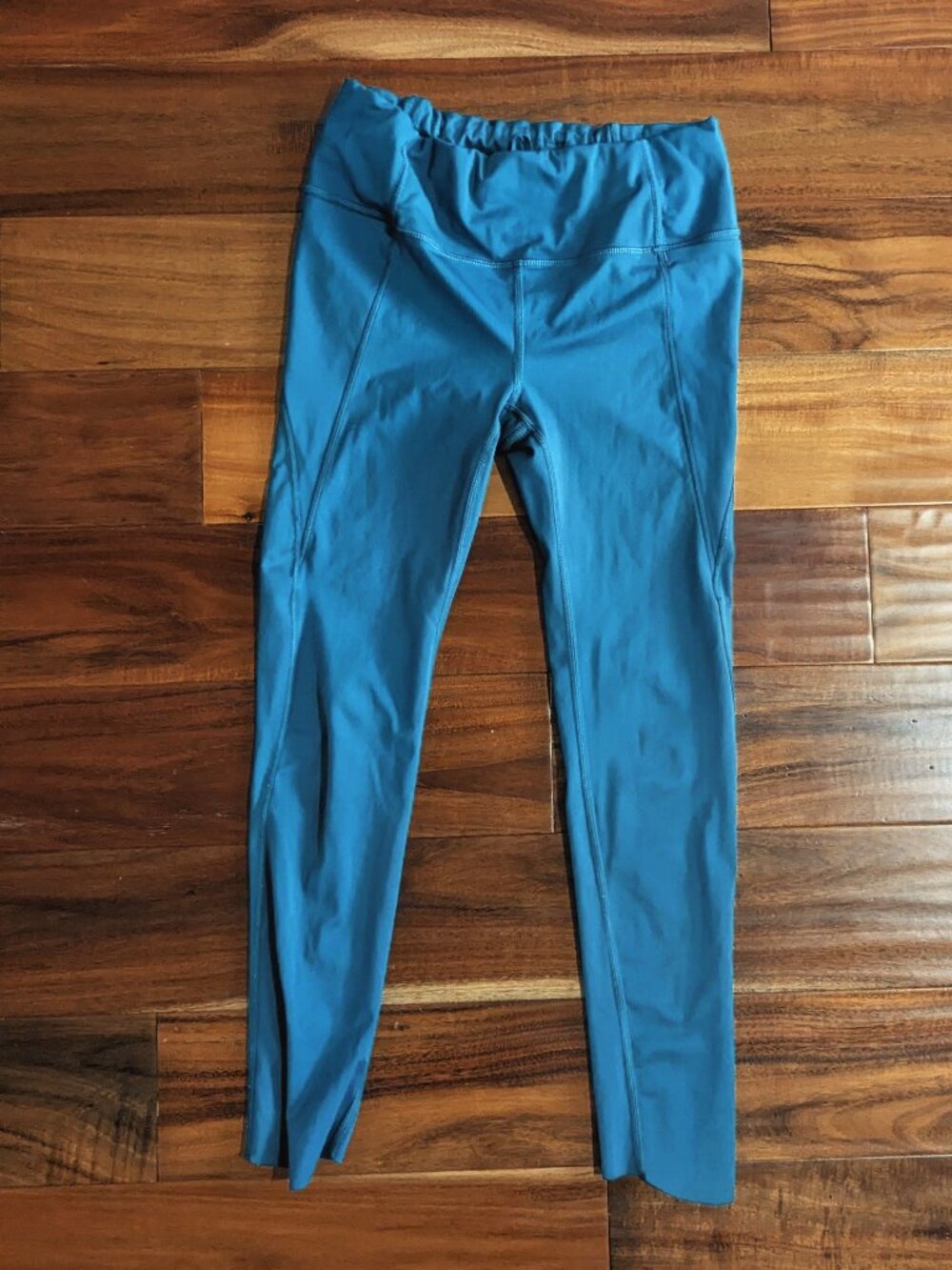Athleta Velocity Stash Pocket 7/8 Tights - Coastal teal - size XS
